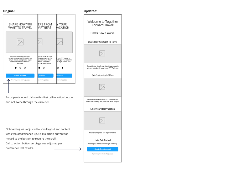 Iteration to button before and after